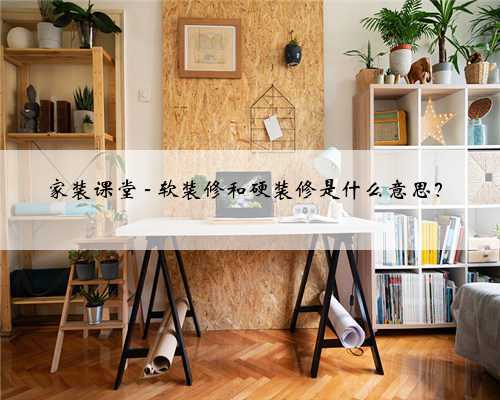 <b>家装课堂 - 软装修和硬装修是什么意思？</b>