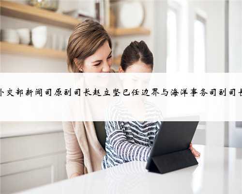 外交部新闻司原副司长赵立坚已任边界与海洋事务司副司长