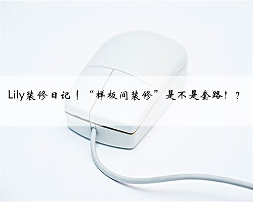 Lily装修日记丨“样板间装修”是不是套路！？