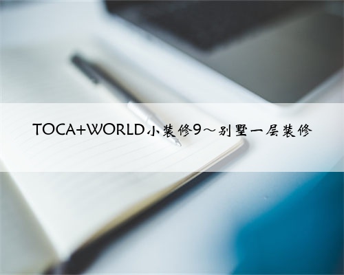 <b>TOCA WORLD小装修9~别墅一层装修</b>