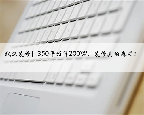 武汉装修| 350平预算200W,装修真的麻烦!