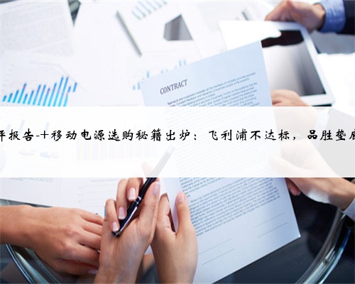 <b>测评报告- 移动电源选购秘籍出炉:飞利浦不达标,品胜垫底!</b>