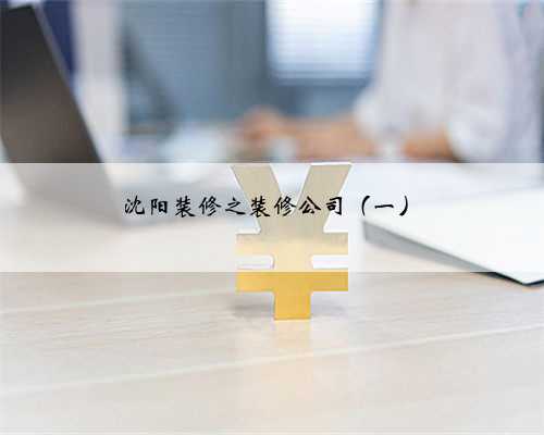 沈阳装修之装修公司(一)