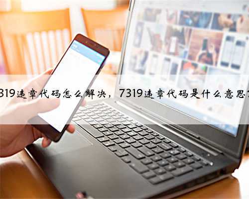 7319违章代码怎么解决,7319违章代码是什么意思?